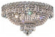 Elegant Century Flush Mount, Chrome Finish With Royal Cut Crystal
