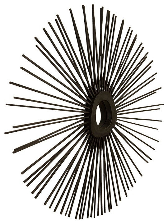 Spoke Mirror, Burnt, Round