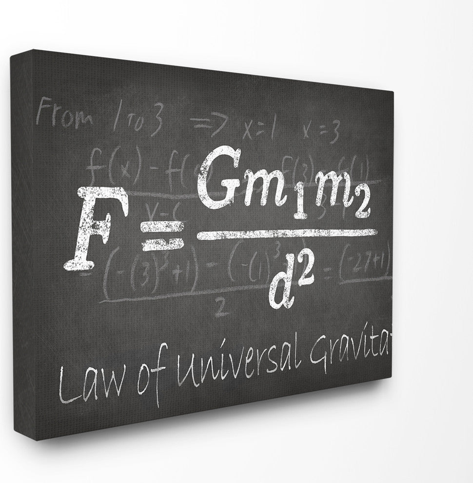 "Law of Universal Gravity" Oversized Stretched Canvas Wall Art