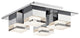 Gorve 4-Light LED Flush Mount, Chrome