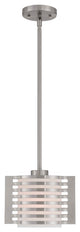 Livex Lighting Hilliard Light Mini Pendant, Brushed Nickel