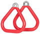 Swing Set Coated Triangle Trapeze Rings, Set of 2, Red