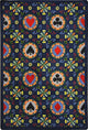 Games People Play, Stacked Deck, Navy, 7'8"x10'9"