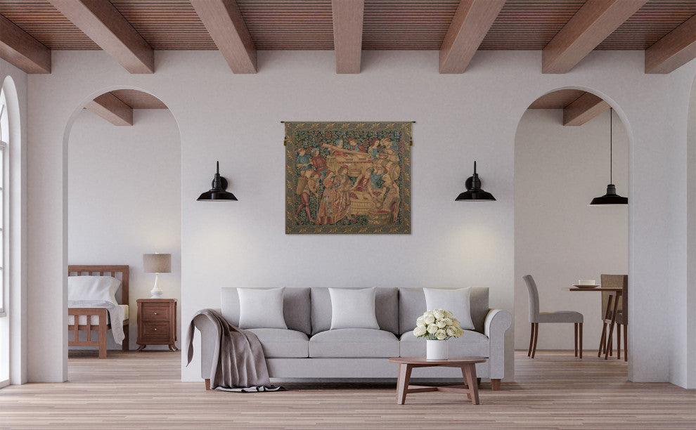 Vendange Left Panel, Wall Tapestry, 62"x70"