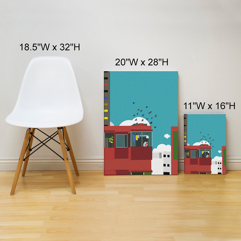 Mod Made "An afternoon in the North" Canvas Wall Art, 11"x16"