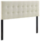 Emily Queen Upholstered Headboard, Ivory