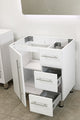 Windbay 30" Free Standing Vanity, White Texture Embossed, White Integrated Sink
