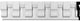 5 5/8"H x 1 1/4"P x 96"L Chesterfield Dentil Block Chair Rail