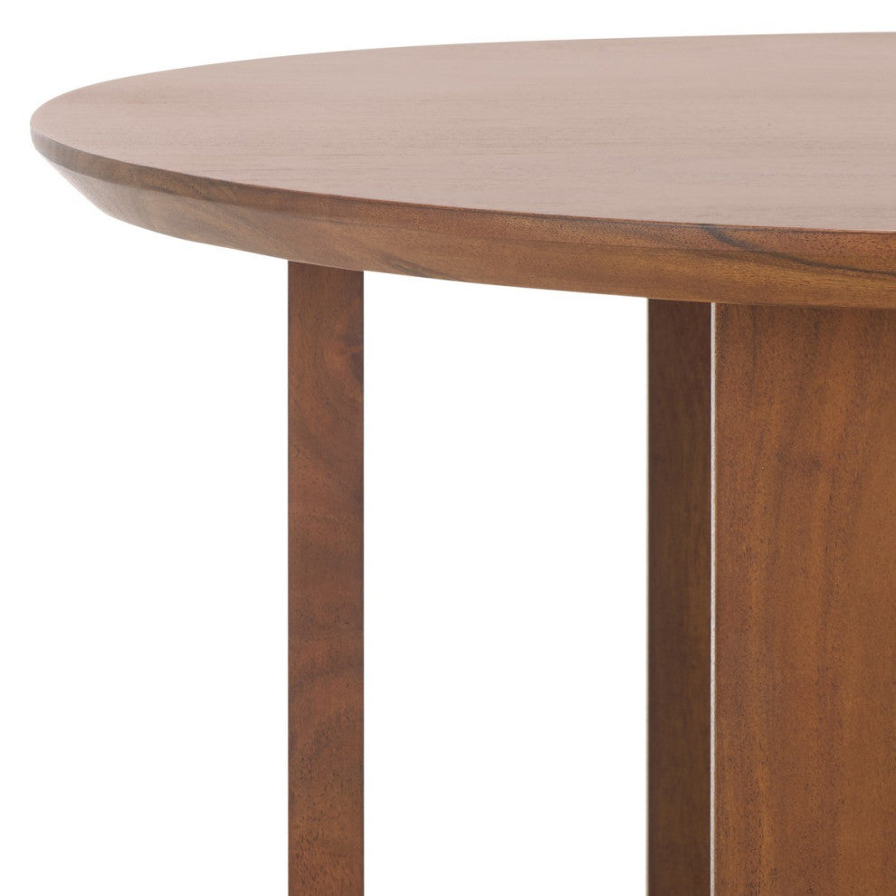 Safavieh Couture Raybelina Round Accent Table, Walnut