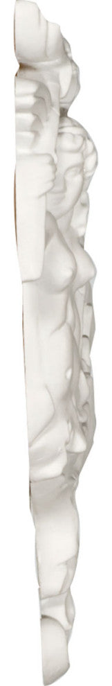 8 1/4"W x 8 5/8"H x 7/8"P Angel Leaf Onlay - Right