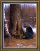 Eastman Johnson Setting the Trap Framed Premium Canvas Print, 21"x28"