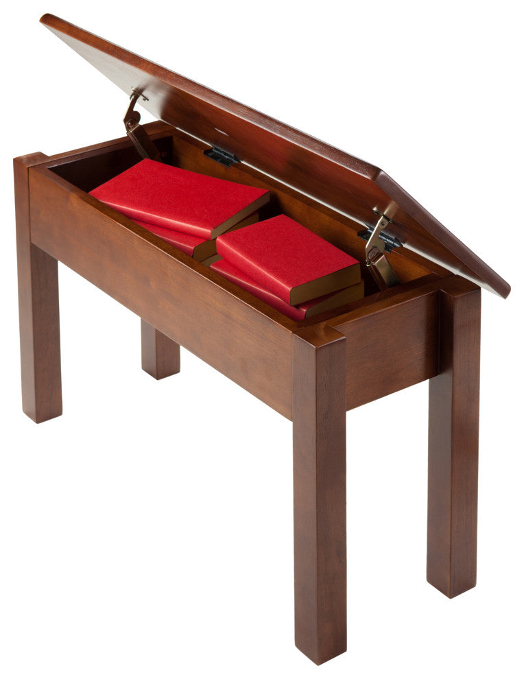 Emmett Bench with Seat Storage, Walnut