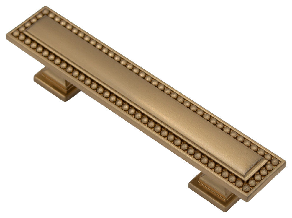 Perlina Pull, Satin Brass, 4" Pull