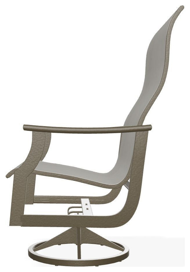St. Catherine Sling Outdoor Supreme Swivel Rocker, Augustine Oyster/Beachwood
