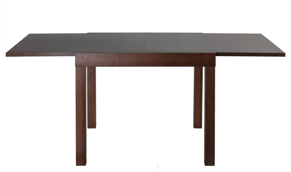 Cortesi Home Anderson Expanding Dining Table, Walnut Finish