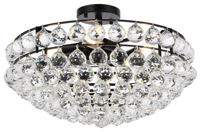 Seren 20" Flush Mount, Black