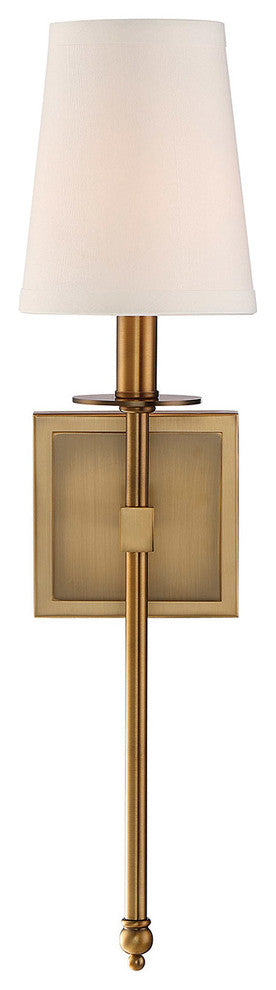 Savoy House Monroe 1-Light Wall Sconce, 20", Warm Brass