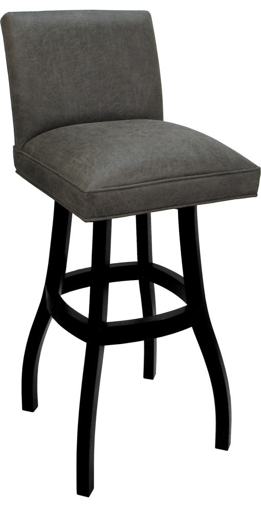 Swivel Wood Counter, Bar or Extra Tall Stool - Sommerville on S-Base, Northwest Elk - Black, 34"