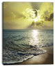 Tranquil Waves under Beautiful Clouds, Large Seashore Canvas Print, 30"x40"