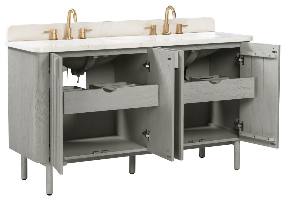 Blakely Vanity Combo Collection, Gray Oak, 61