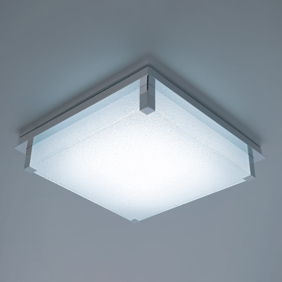 Vodka 14" LED Flush Mount 3500K, Brushed Nickel