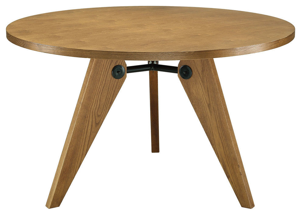 Modern Contemporary Kitchen Wood Dining Table Walnut