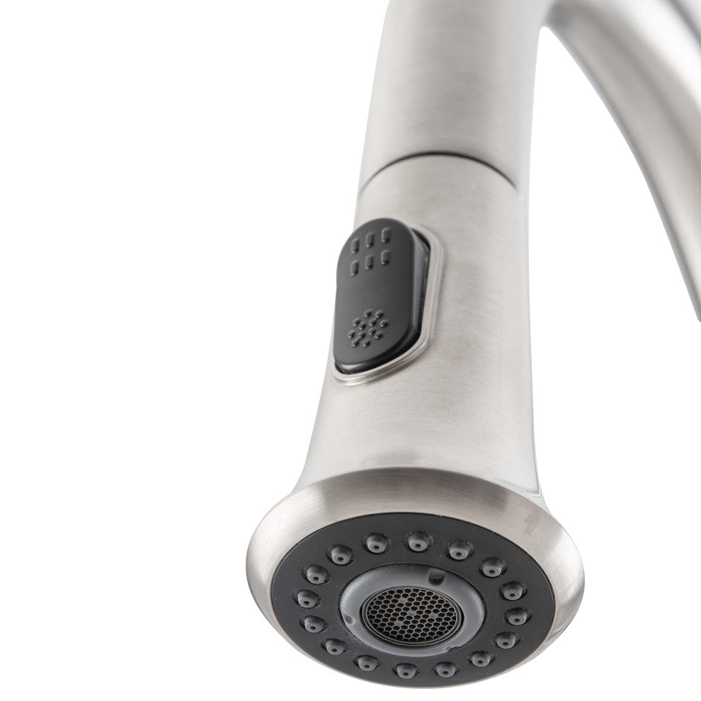 Rivella Pull-Down Single Handle Kitchen Faucet, Brushed Nickel