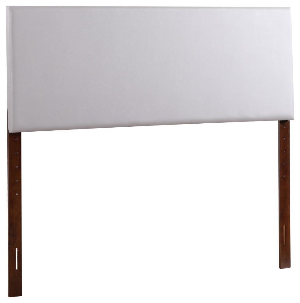 Novo Faux Leather Headboard, Light Gray, King