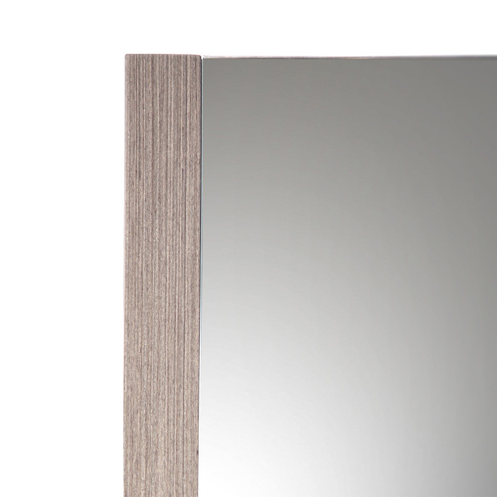 Torino Mirror, Gray Oak, 26"