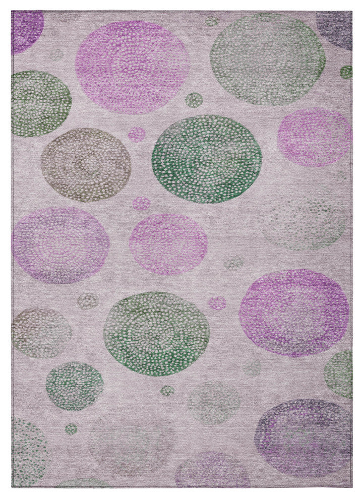 Machine Washable Indoor/Outdoor Chantille ACN1897 Blush 8' x 10' Rug