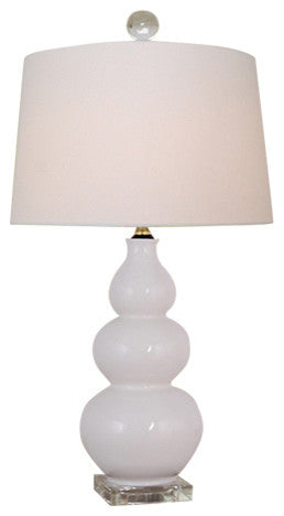 Porcelain Table Lamp, White