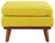 Modern Contemporary Fabric Ottoman , Yellow, Fabric