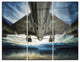 "Plane Over Beach and Sea" Photography Metal Wall Art, 3 Panels, 36"x28"