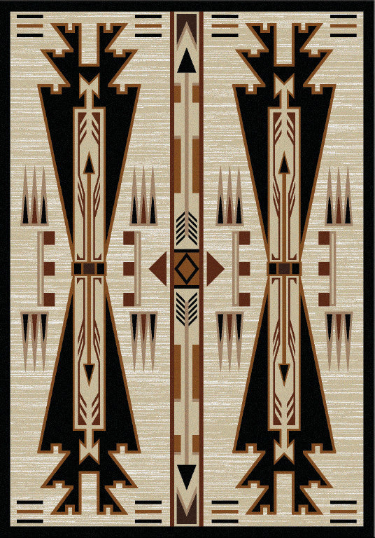 Horse Thieves Rug, Natural, 5'x8', Rectangle