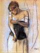 Edgar Degas Woman Touching Her Arm - 21" x 28" Premium Canvas Print