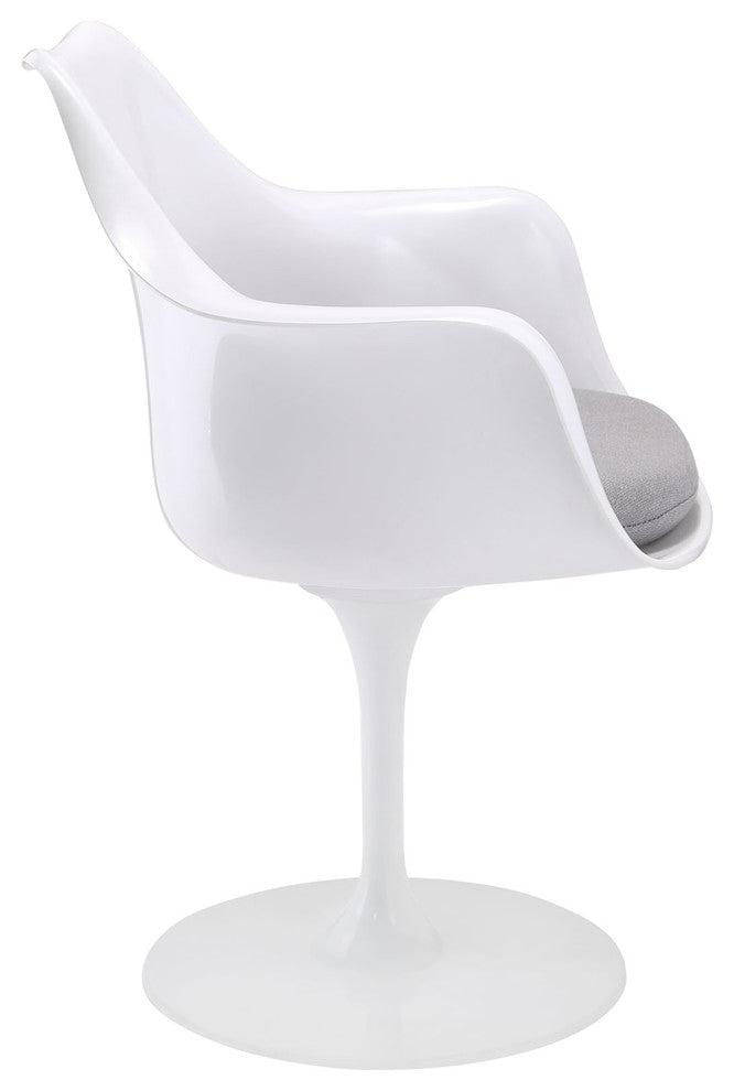 Modern Contemporary Kitchen Dining Armchair Gray