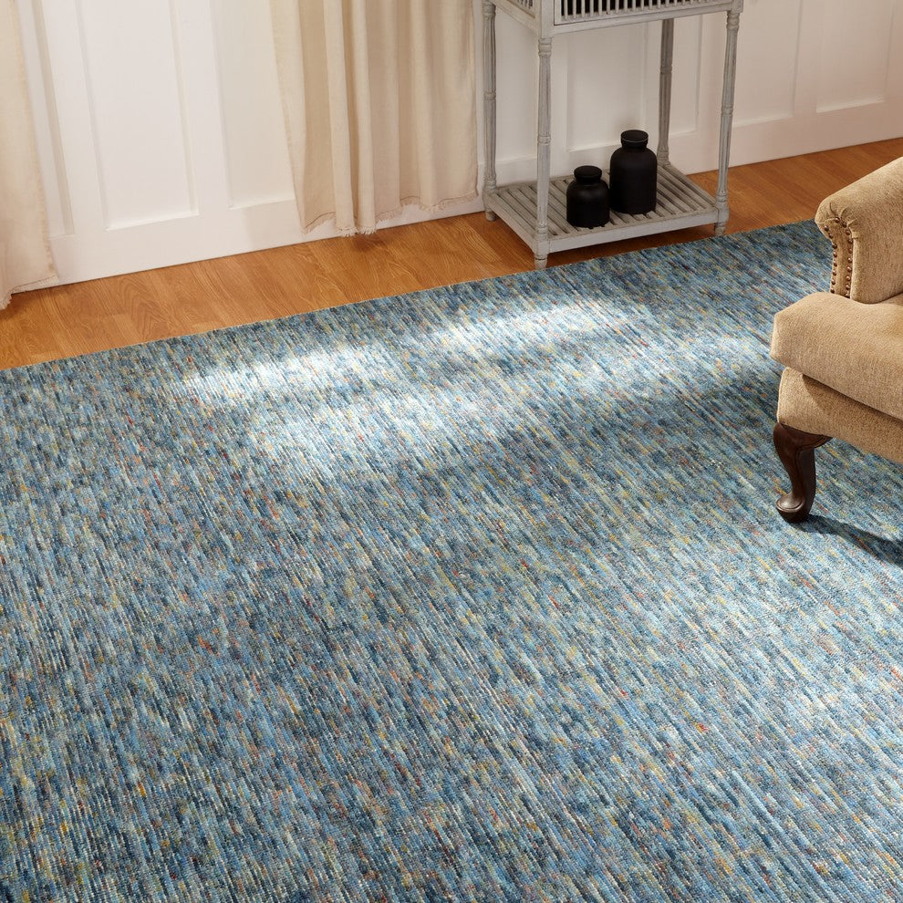 Terra Handmade Mineral Blue Area Rug, Blue, 12' X 15'