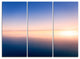"Clear Blue Sky Above Clouds" Oversized Beach Metal Wall Art, 3 Panels, 36"x28"