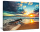 "Beautiful Cloudscape Over The Sea" Modern Beach Wall Art, 20"x12"