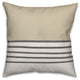 Taupe Stripes 18x18 Throw Pillow
