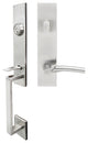 Phoenix Lever, Tubular Entry Handleset, Left Hand Reverse, Satin Stainless Steel