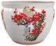 14" Cherry Blossom Porcelain Fishbowl
