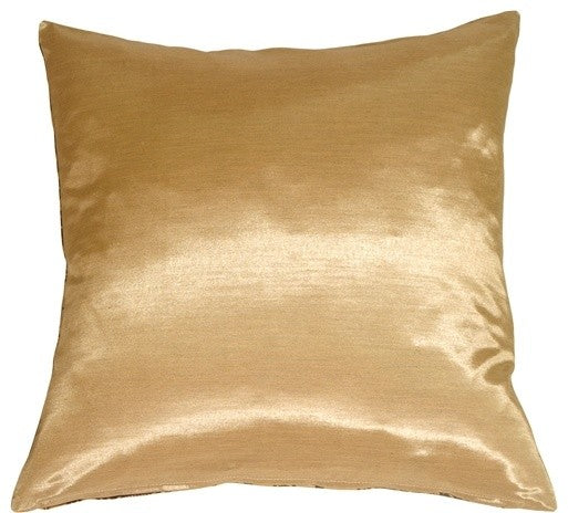 Baroque Pattern Throw Pillow, Gold, 20"x20"