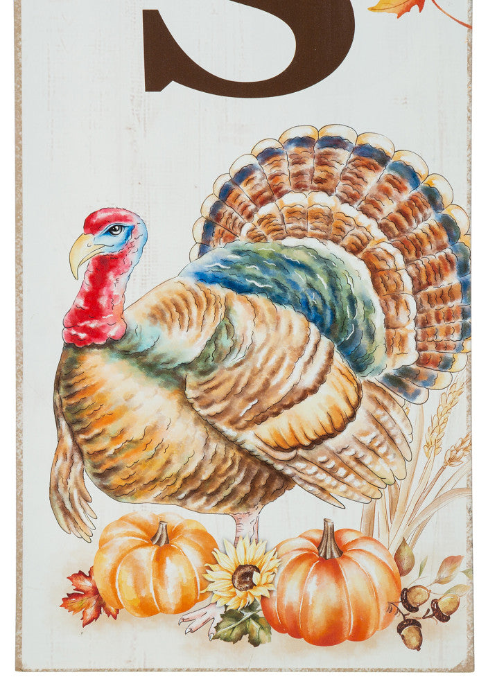 42"H Thanksgiving Wooden "GIVE THANKS" Porch Sign