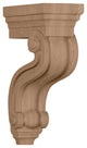 3 3/8"W x 6 1/2"D x 10 1/2"H Los Angeles Hollow Back Corbel, Red Oak
