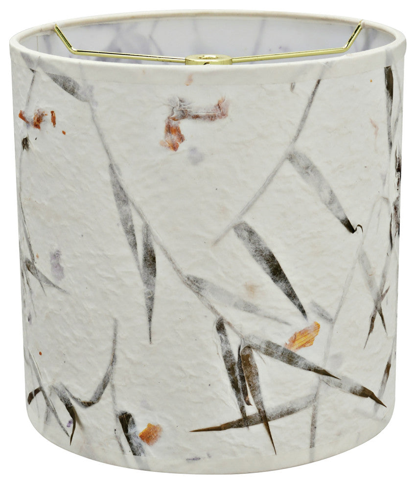 31223 Drum Shaped Spider Lamp Shade, Off White, 8" wide, 8"x8"x8"