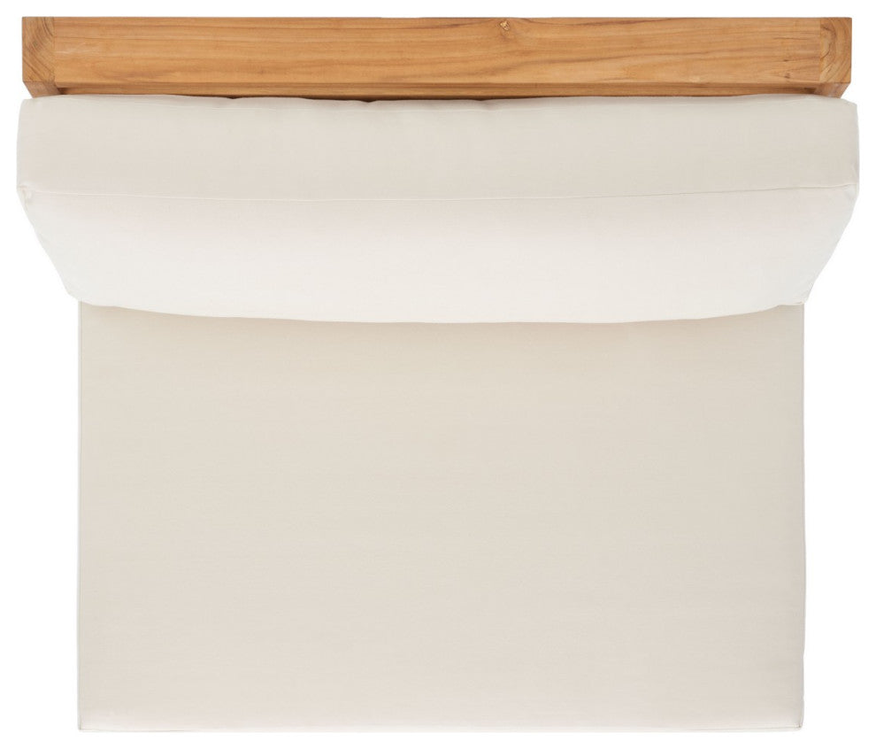 Safavieh Julianne Brazilian Teak Patio Chair Natural/Beige