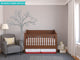 Beautiful Tree Fabric Wall Decal, Tree Wall Decor, Grey
