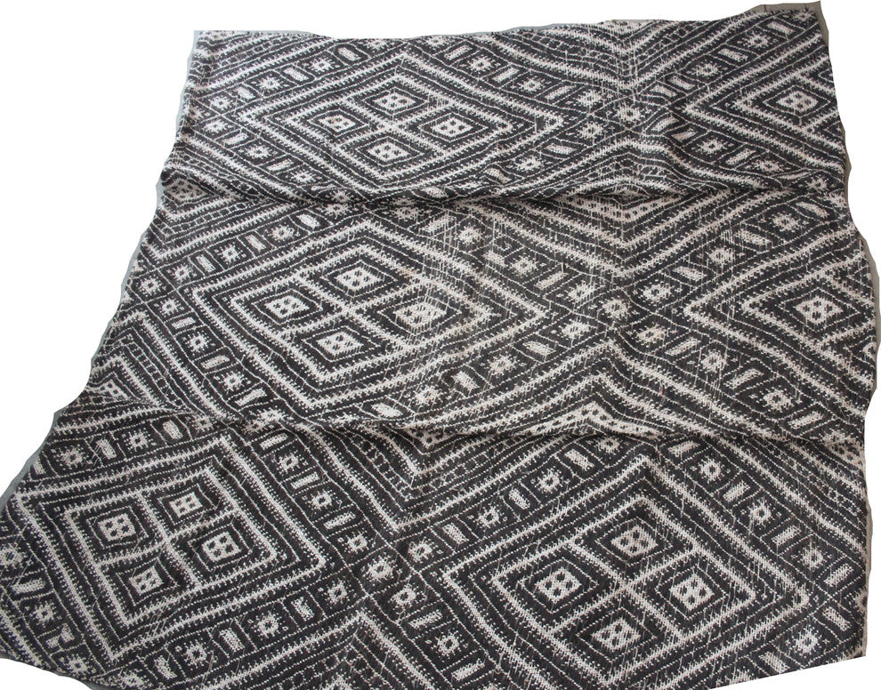 Consigned: Traditional Antique Textile Laos Thai TAI-DUM Three Joined Panels