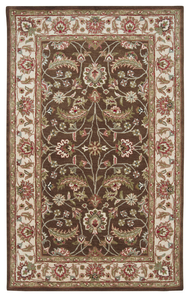 Surya Caesar CAE-1003 Traditional Area Rug, Dark Brown, 8' x 11' Rectangle